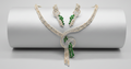 Green AD Necklace set #J10