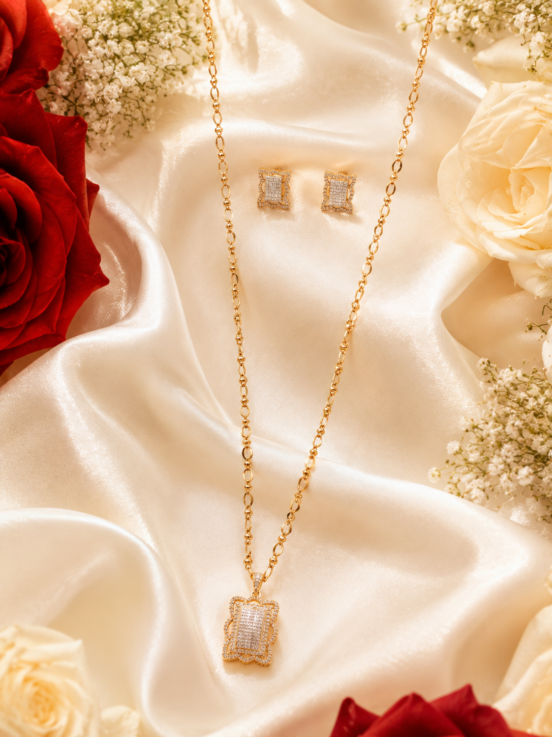 White AD Chain set #J108