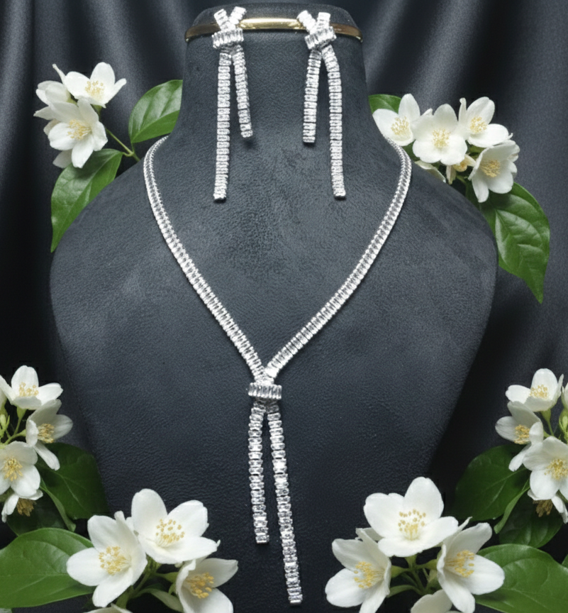 White Fancy Chain set #J16