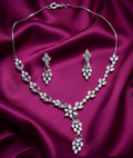 Baby Pink AD Necklace set #J18