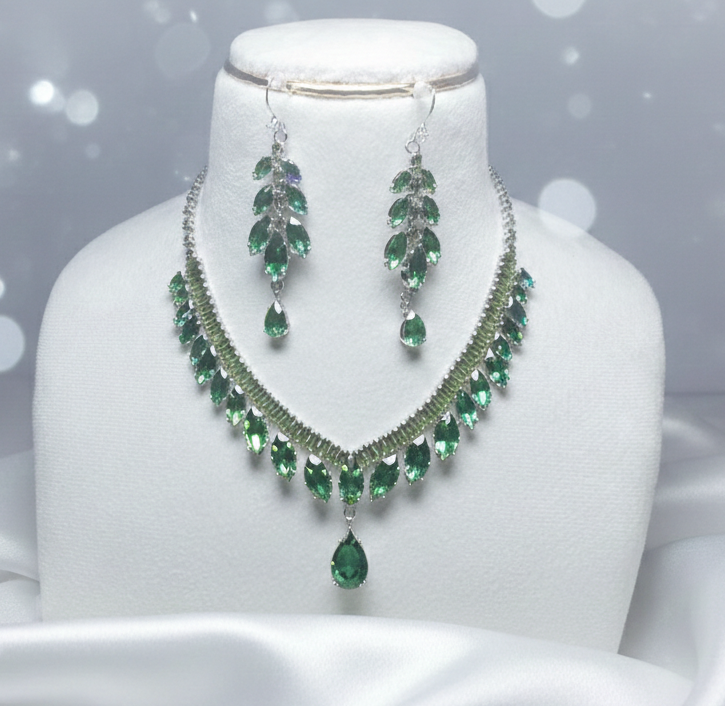 Myrtle Green Fancy Chain set #J25