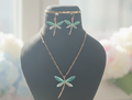 Peacock Blue Chain set #J26
