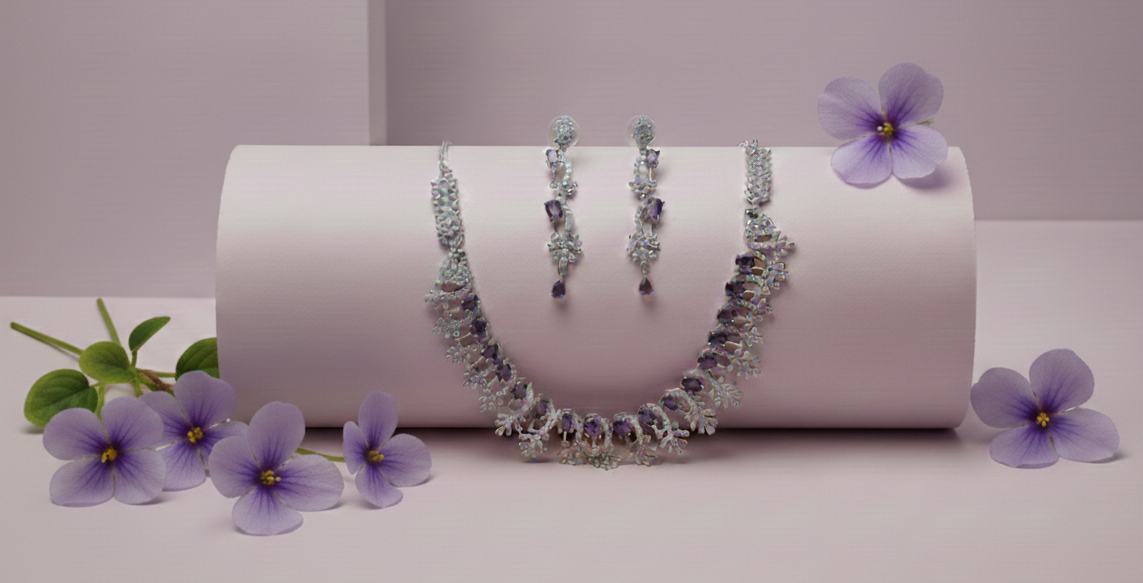 Violet AD Necklace set #J3