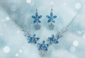Blue Fancy Chain set #J30