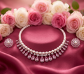 Baby Pink AD Necklace set #J53