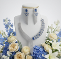 Blue AD Necklace set #J63