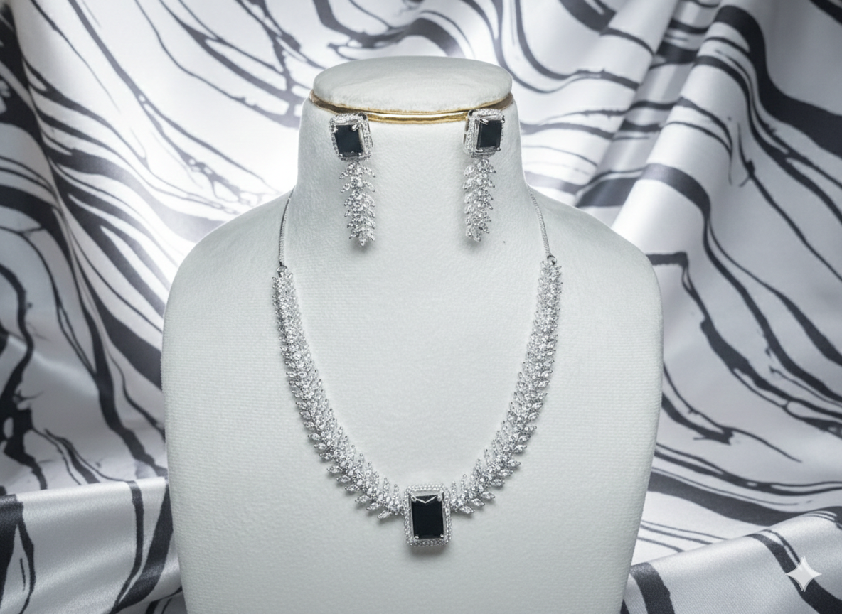 Black & White AD Necklace set #J7