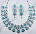 Sky Blue AD Necklace set #J71