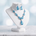 Sky Blue AD Necklace set #J72