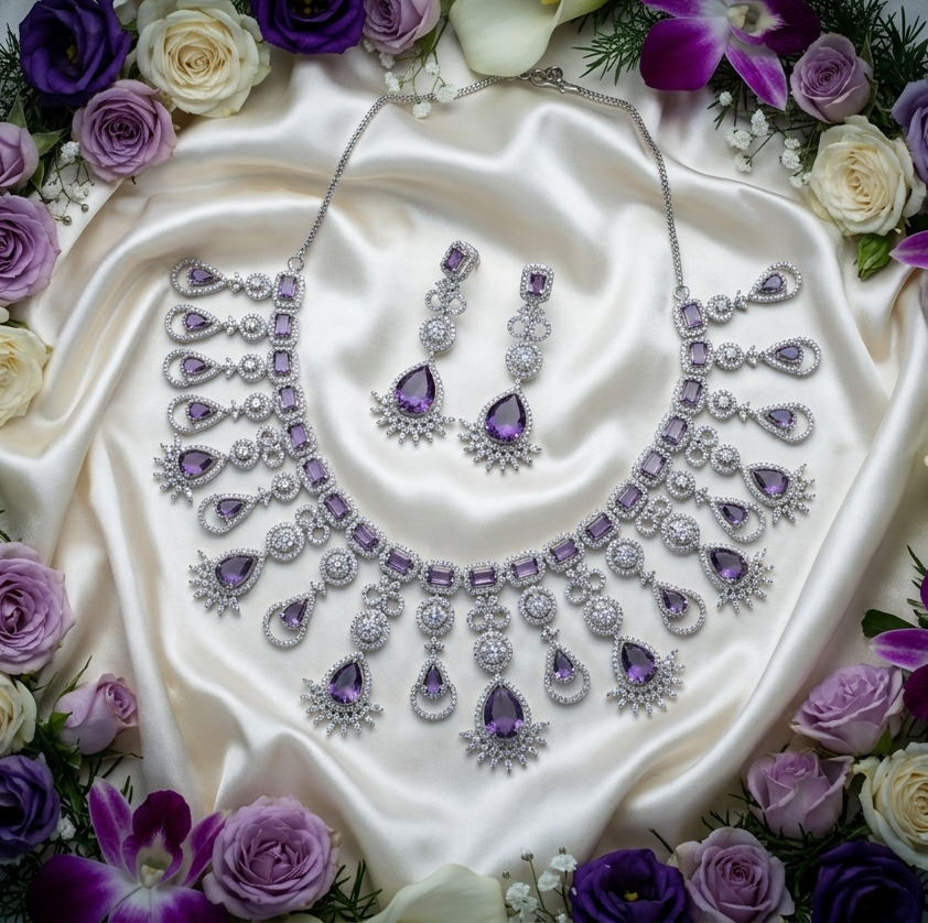 Violet AD Necklace set #J74