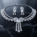 White AD Necklace set #J77